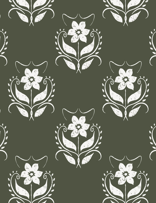 Backroads Flora - Green