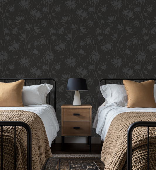 Vintage Vines Floral - Black